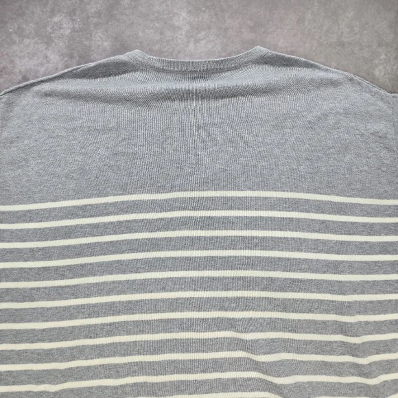 Eileen Fisher Organic Cotton Striped Short Sleeve Sweater - Picture 8 of 11